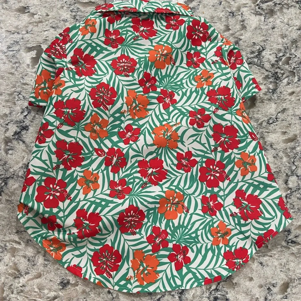 WOOF | Hawaiian dog Velcro shirt NWT XL - Picture 5 of 5